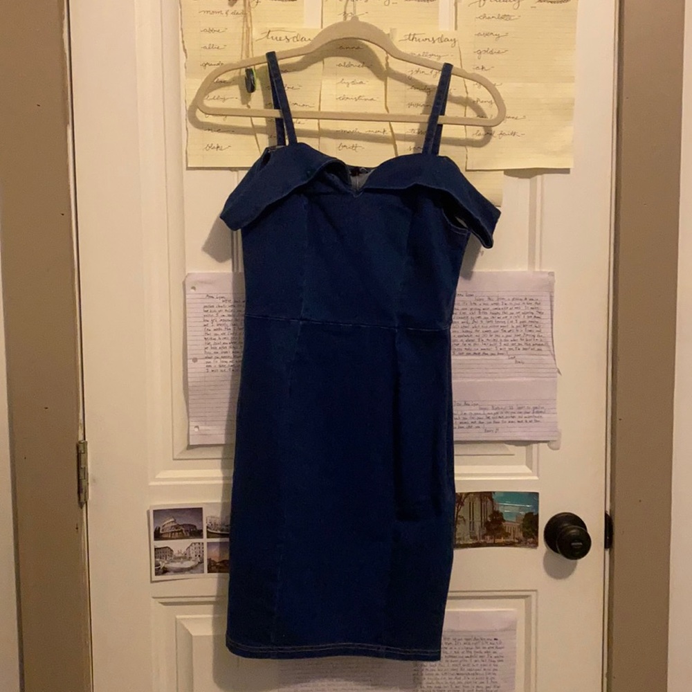 Fashion Nova Medium Tight Fit Vintage Denim Dress